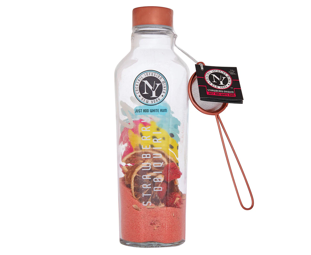 NY Strawberry Daiquiri Cocktail Shaker with Strainer
