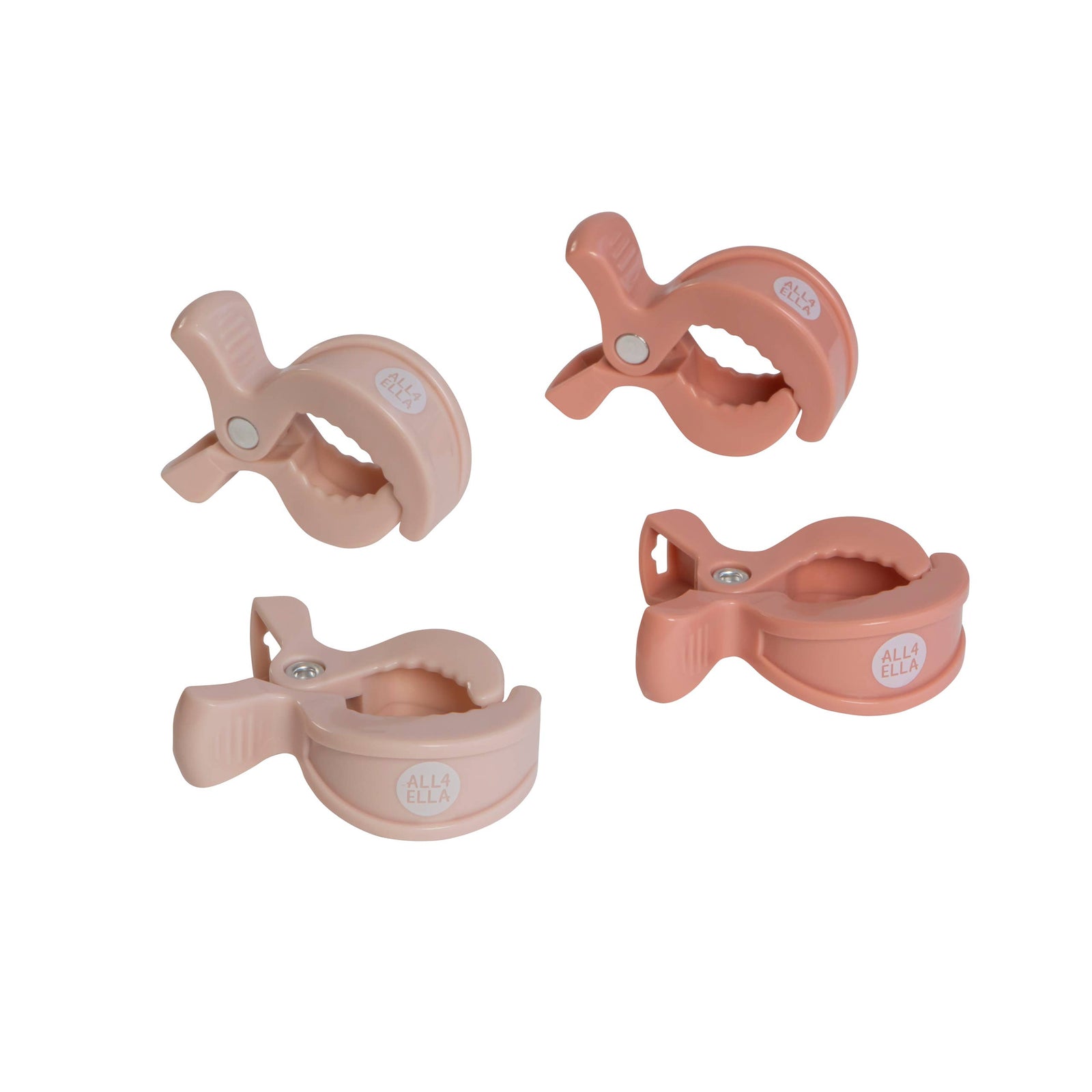 Pram Pegs 4pk - Cream/Peach