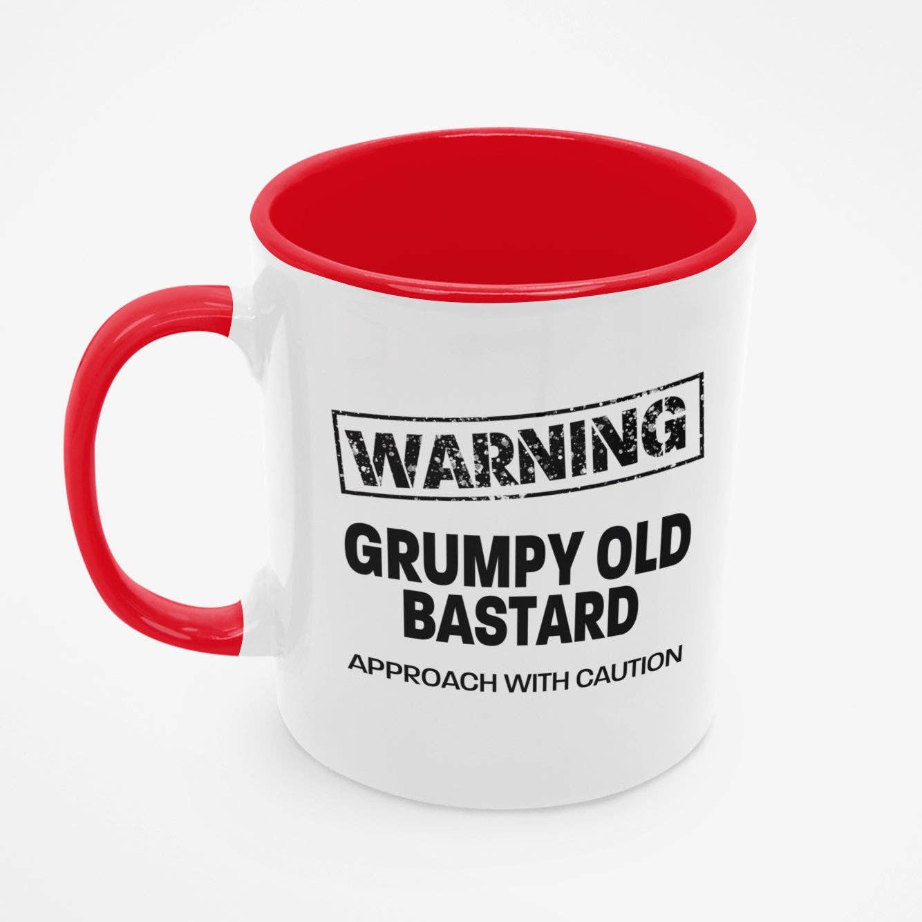 Grumpy Bastard Mug: BLACK HANDLE