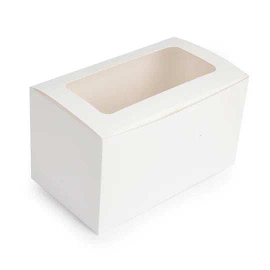 Mondo Cupcake Box White 2 Cup