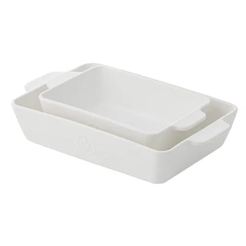 Ladelle Essentials Baking Dish Set of 2 White