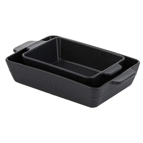 Ladelle Essentials Baking Dish Set of 2 Charcoal