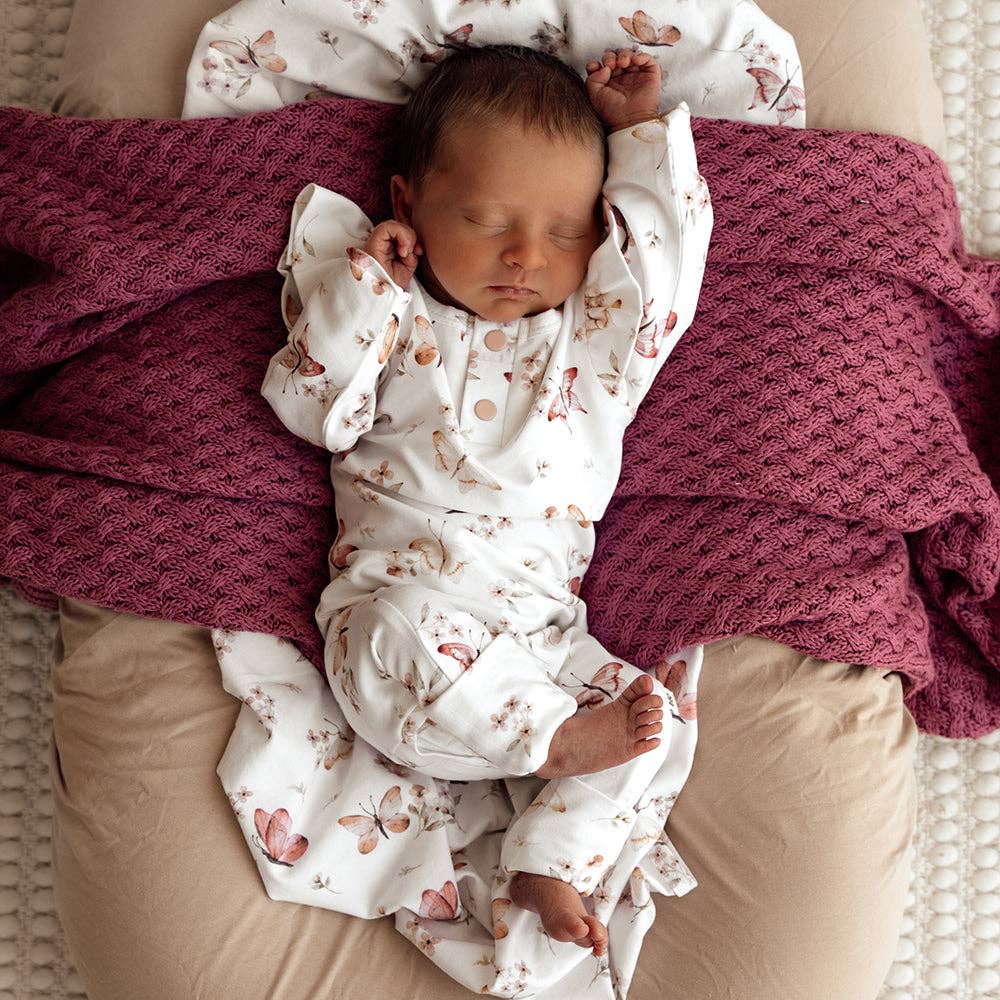 Butterfly Organic Growsuit: 3-6 Months (00)