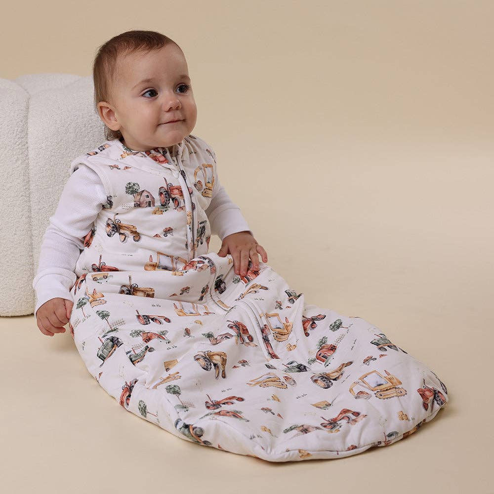 Diggers & Tractors Organic Sleeping Bag 2.5 TOG: 6-12M