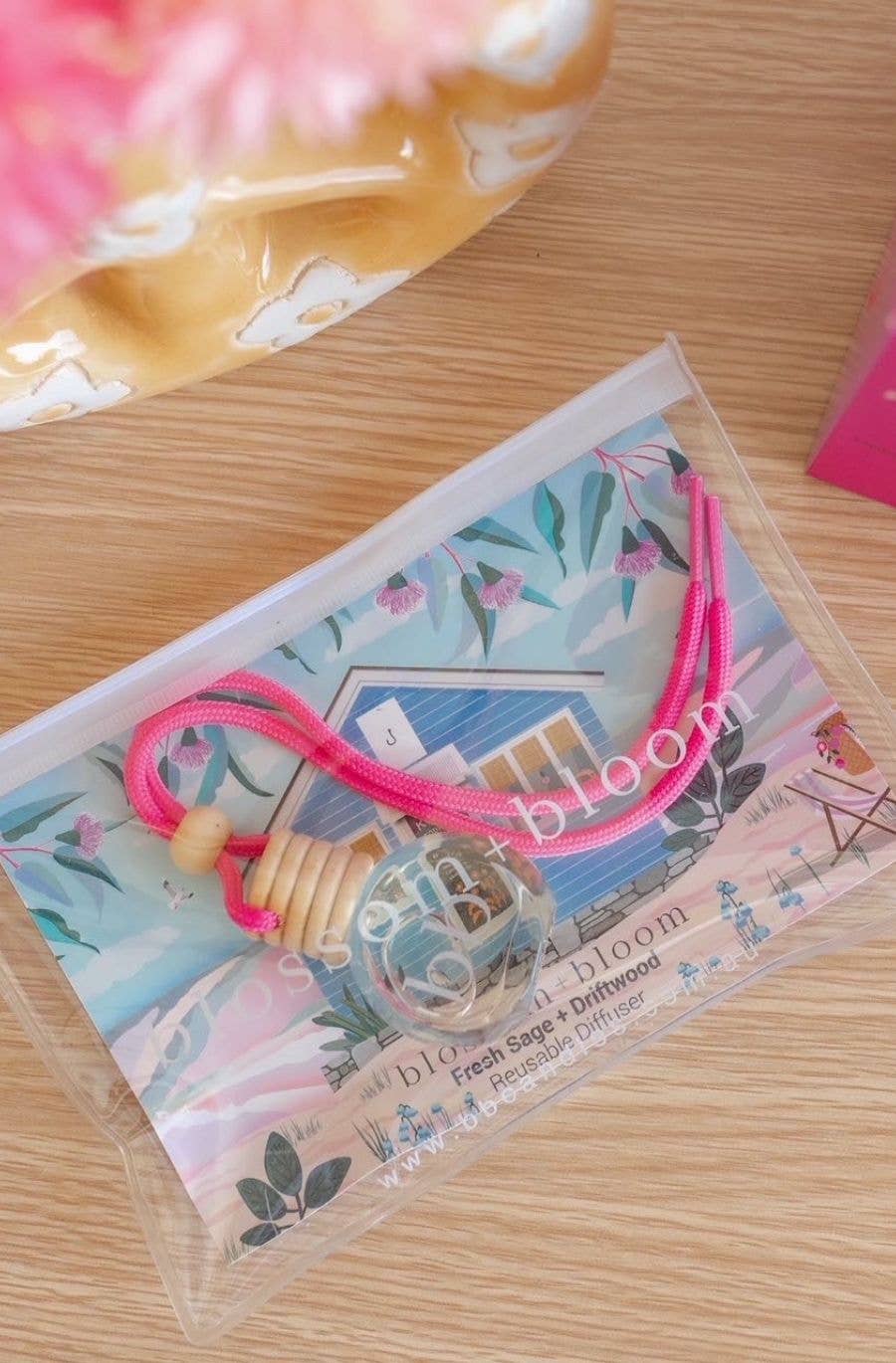 Fresh Sage + Driftwood - 10 ml Reusable Car Diffuser: Neutral Tie