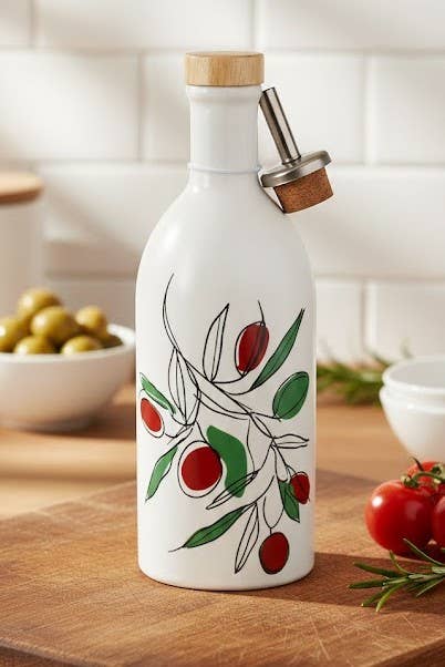 The Gourmet Collection Italian Extra Virgin Olive Oil 400ml Fish Print