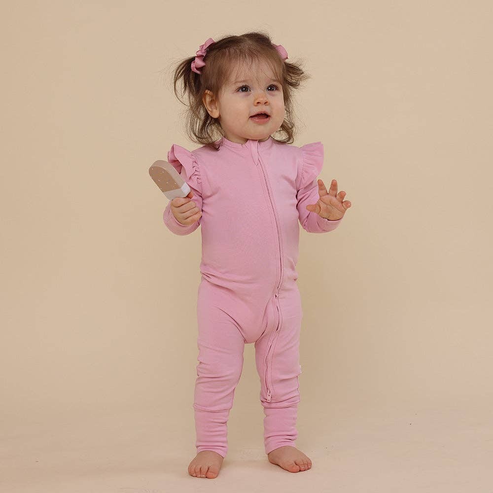Bubblegum Organic Snugglesuit Convertible Romper: 6-12 Months (0)
