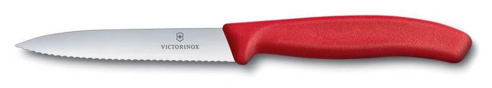 Victorinox Knife Vegie 10cm Serrated Point Red