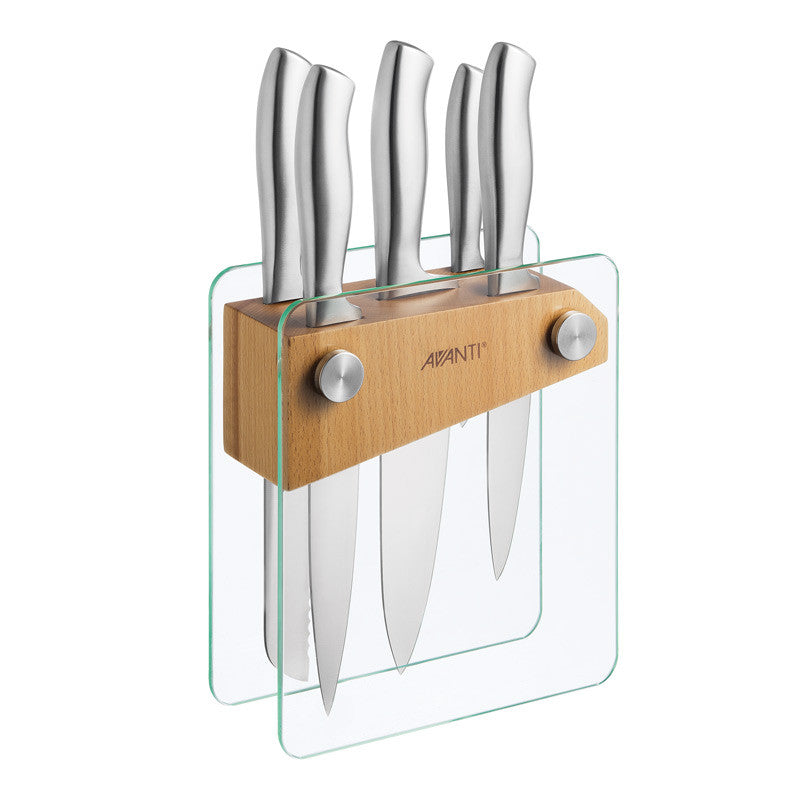 Avanti Tempo Knife Block Set 6pc