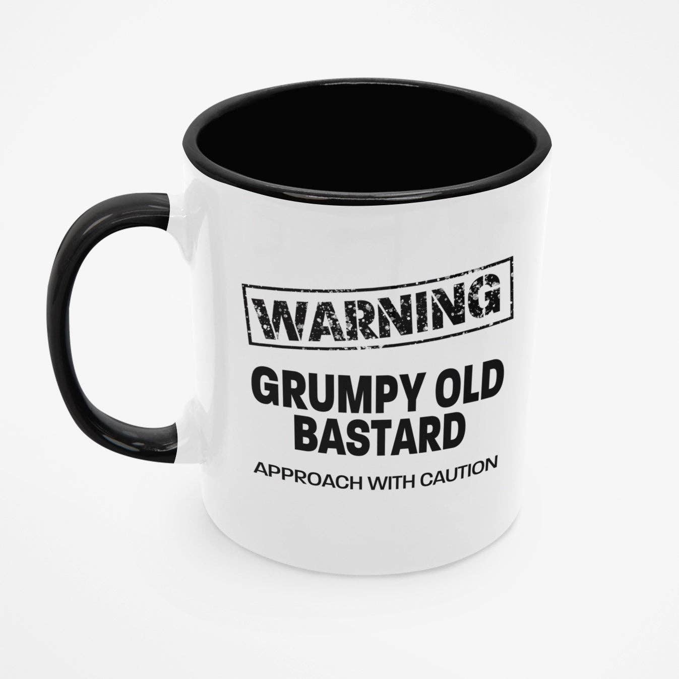 Grumpy Bastard Mug: BLACK HANDLE
