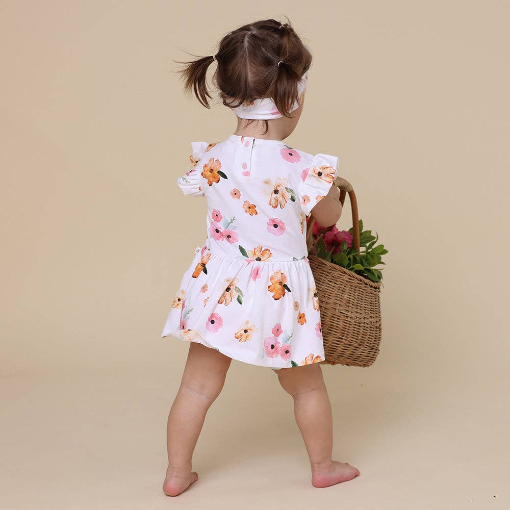 Poppy Short Sleeve Organic Dress: Size 1