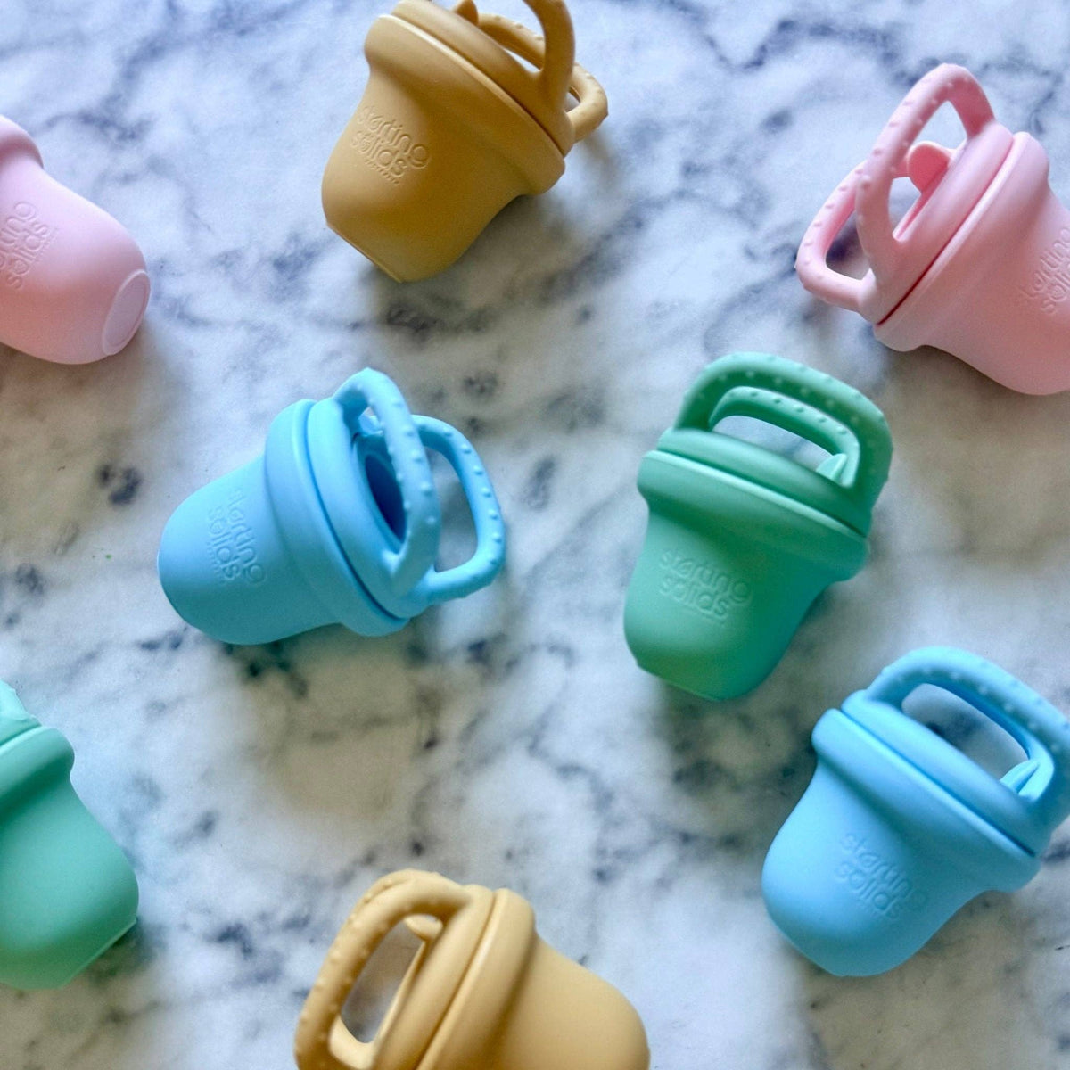Foodie Teether – Silicone Baby Feeder: Mint Crisp + Blue Lemonade