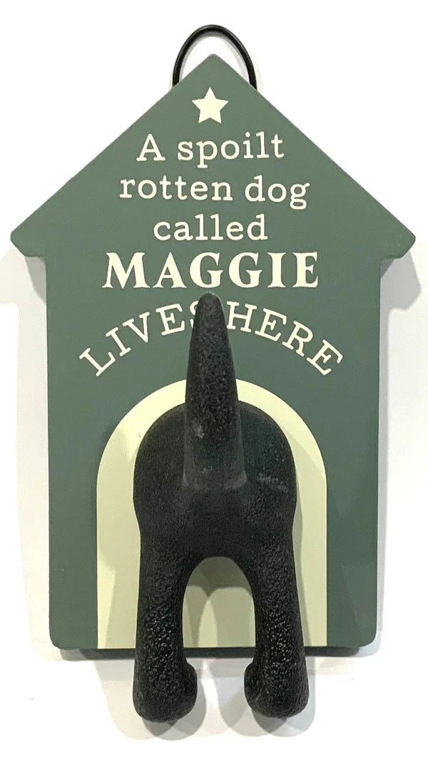 Dog Lead Hook Grey Maggie