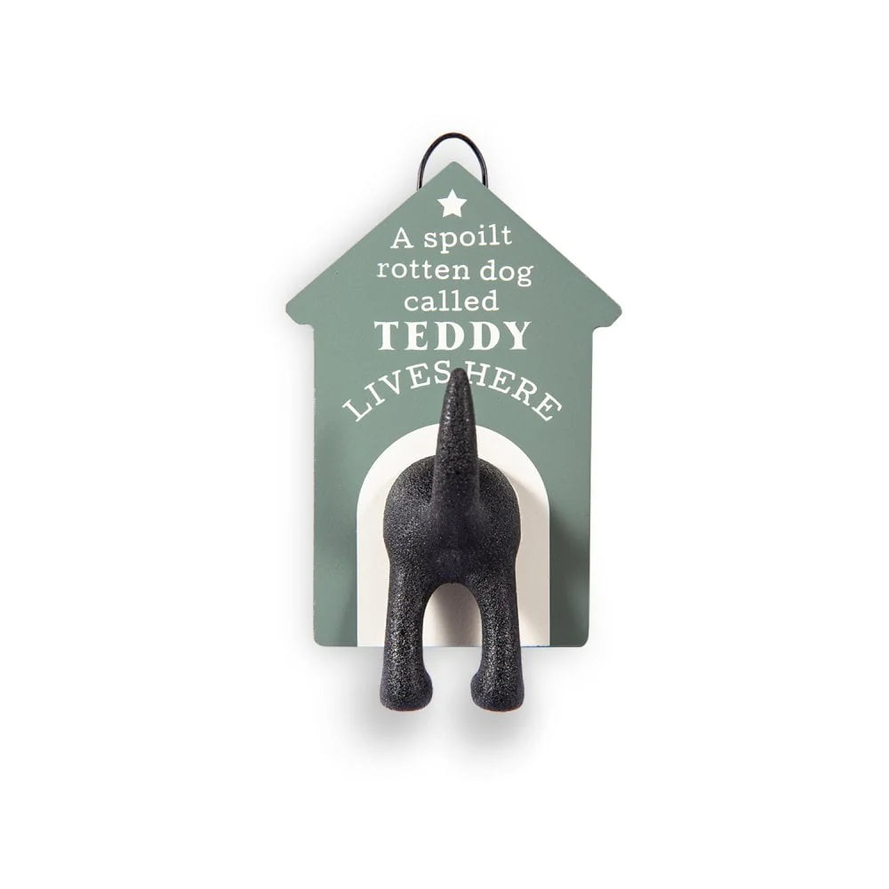 Dog Lead Hook Grey Teddy