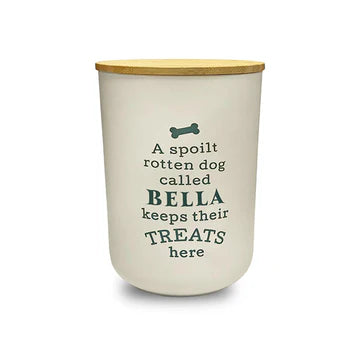 Dog Treat Jar Cream Bella