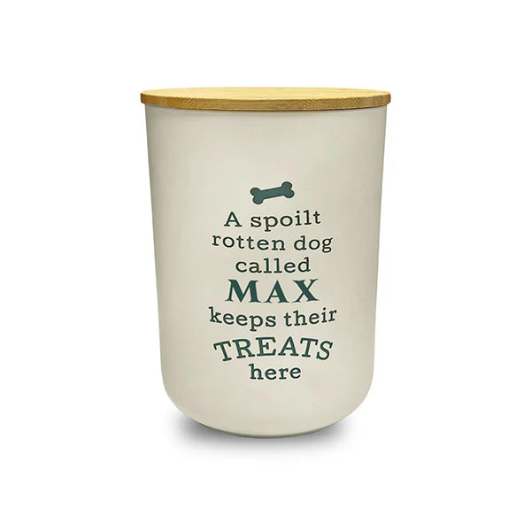 Dog Treat Jar Cream Max