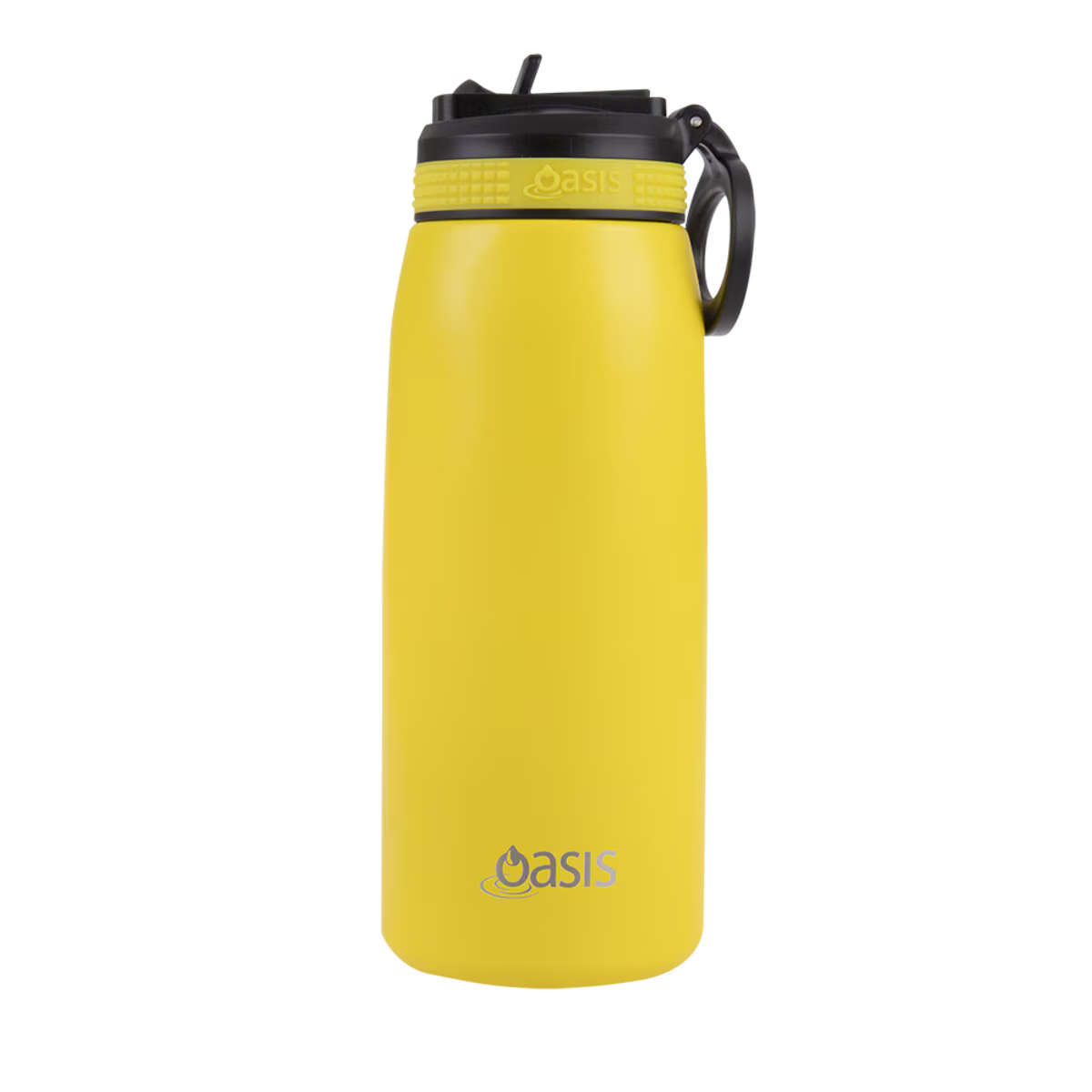 Oasis Double Wall Sports Bottle 780ml with Sipper Neon Yellow