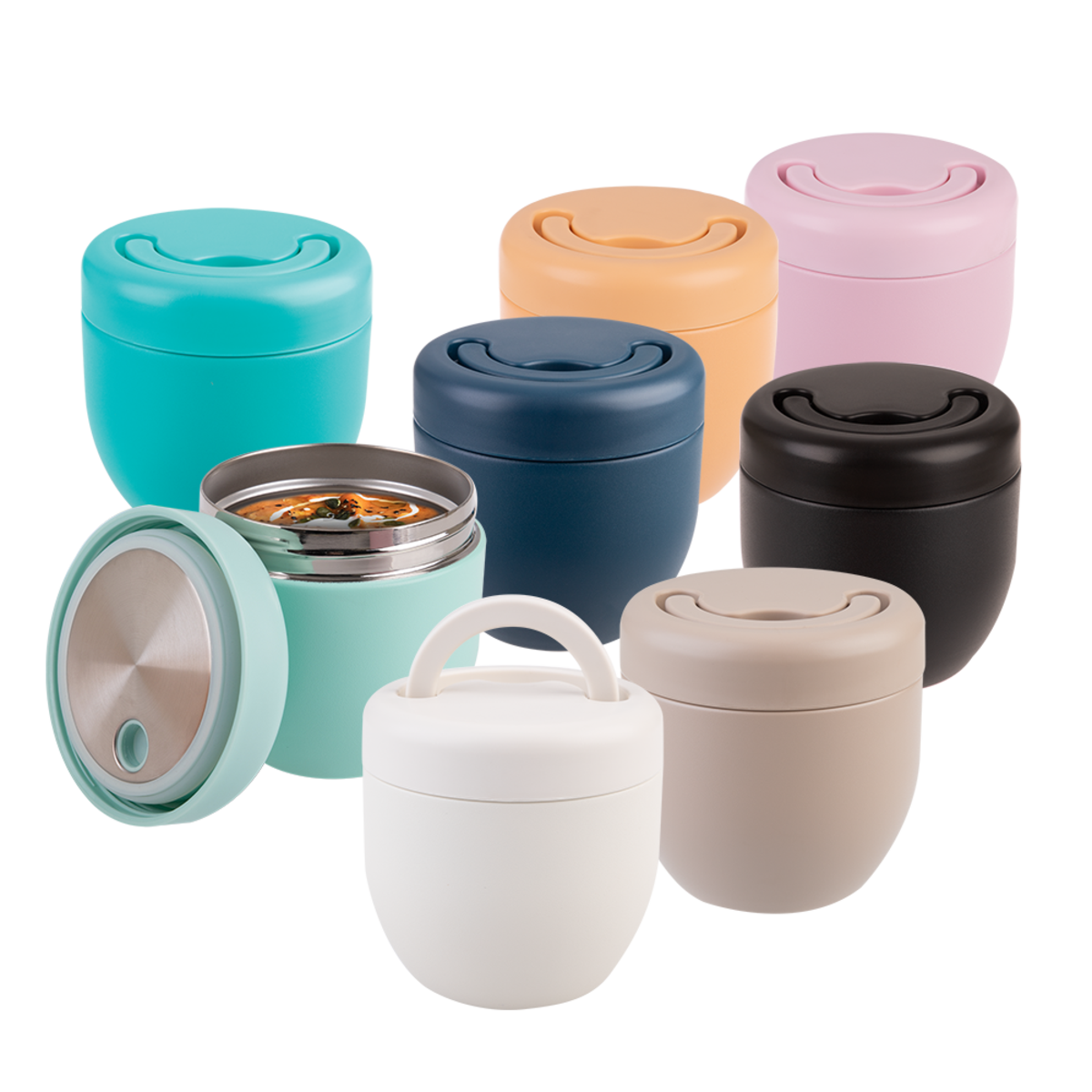 Oasis Food Pod 470ml Stainless Steel  Alabaster