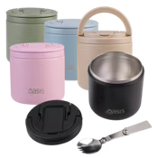 Oasis DW Insulated Food Flask Blush