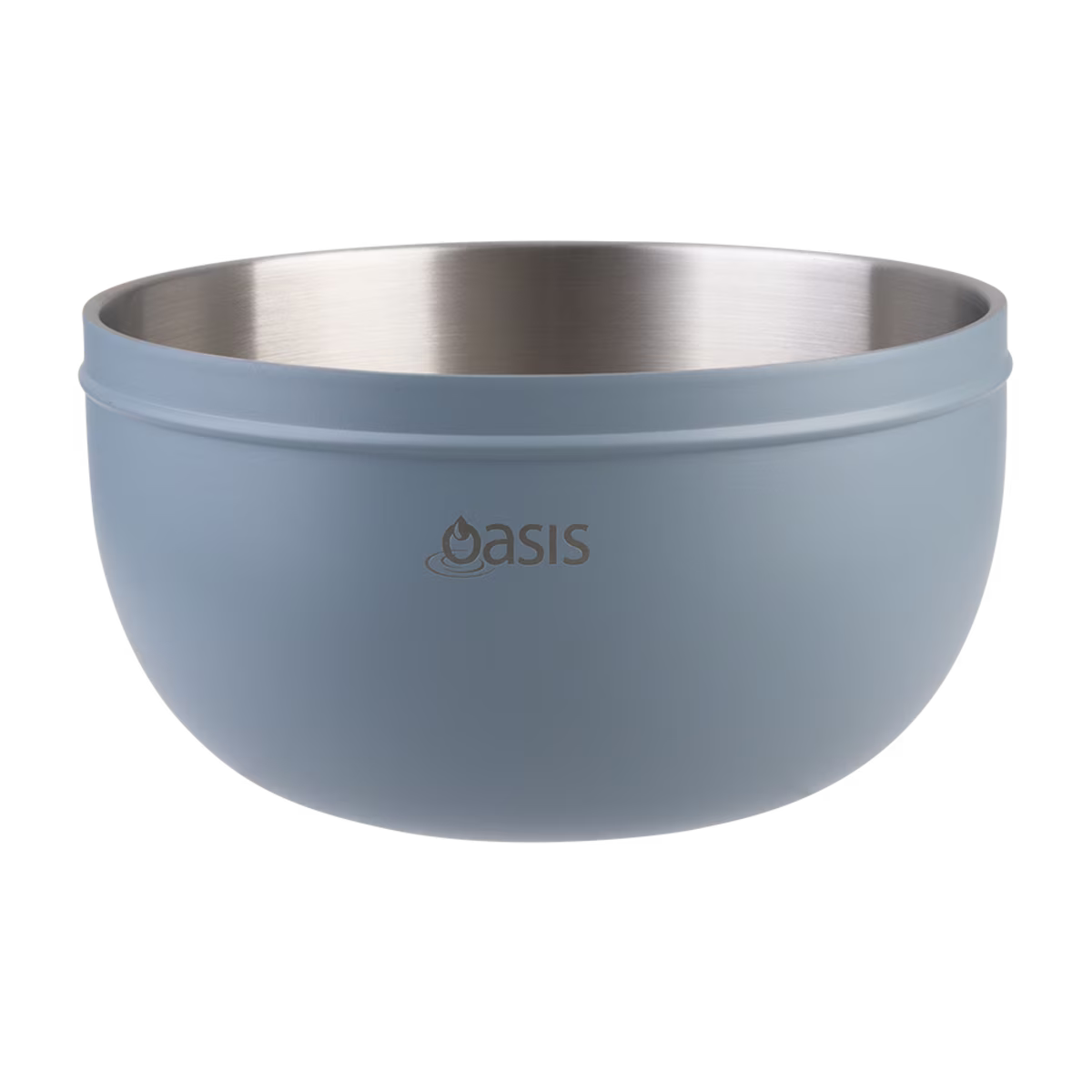 Oasis Double Walled Salad Bowl 2.8lt Hazy Blue