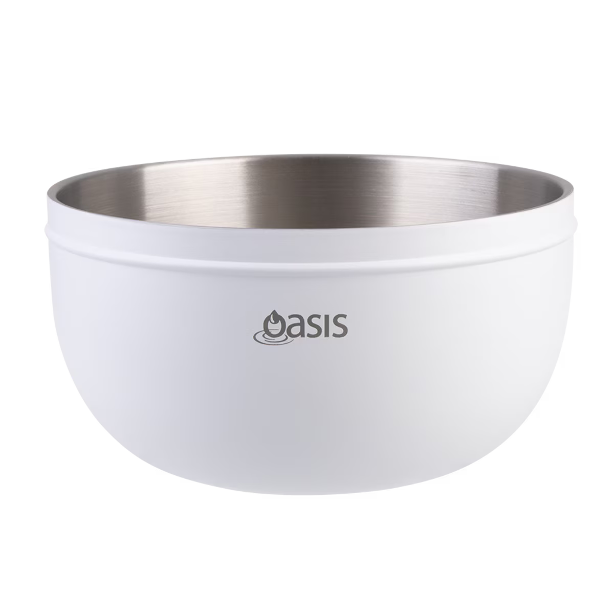 Oasis Double Walled Salad Bowl 2.8lt White