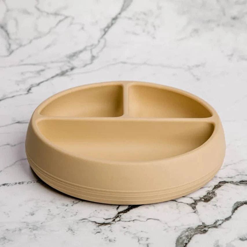Suckie Scoop Divided Suction Plate: Mint Crisp