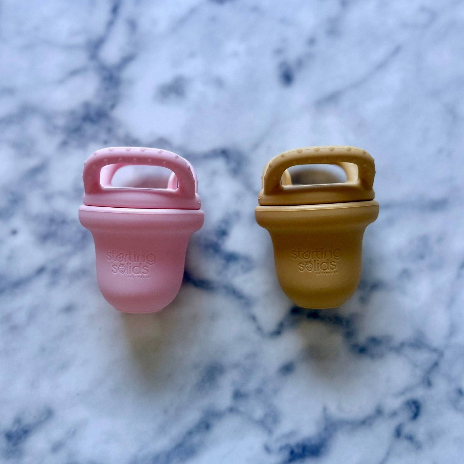 Foodie Teether – Silicone Baby Feeder: Mint Crisp + Blue Lemonade