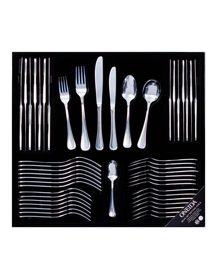 Oneida Barcelona Stainless Steel 18 0 Cutlery Set 56 Pce