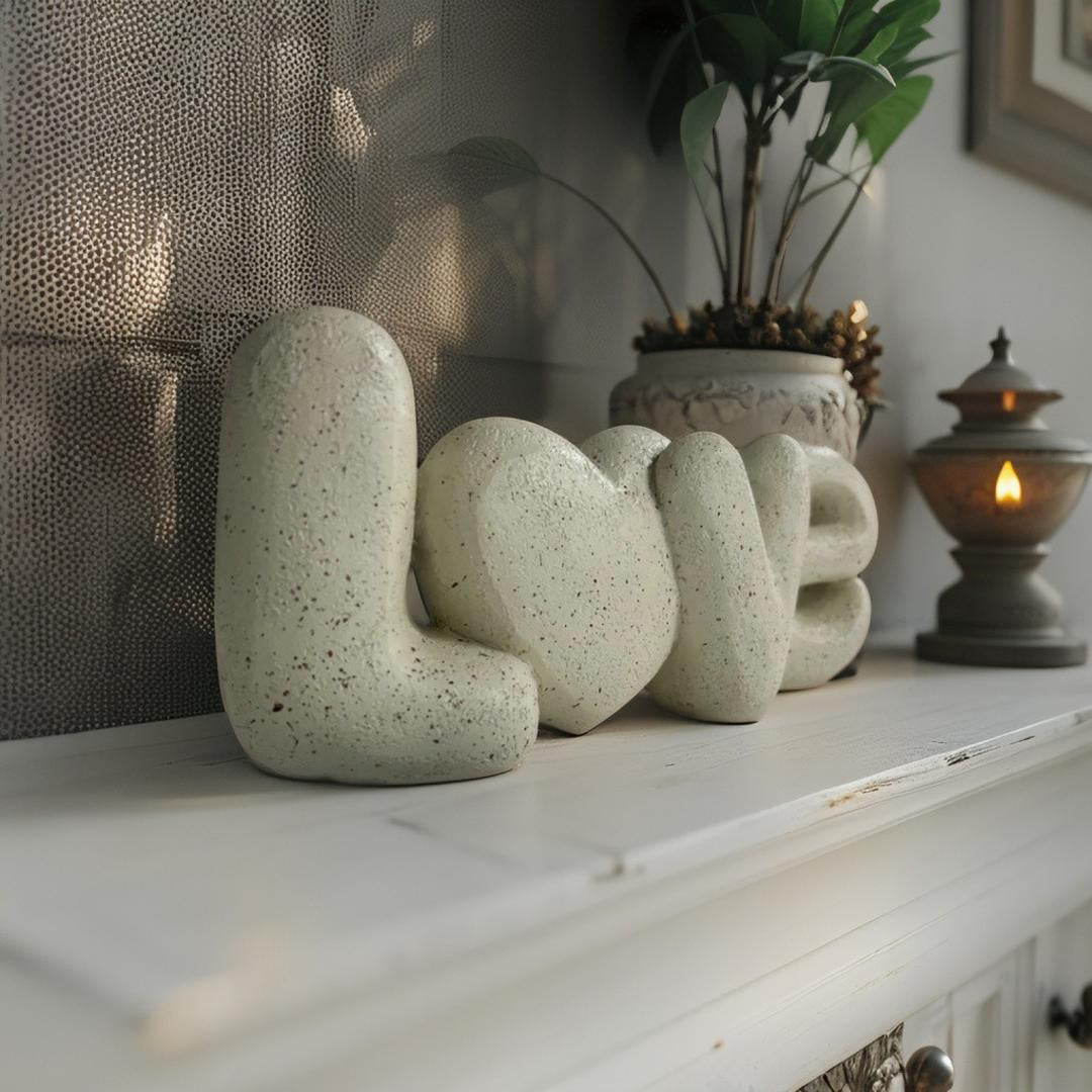 Love With Heart Decorative with Heart