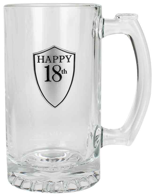 18th Beer Stein Pewter Badge