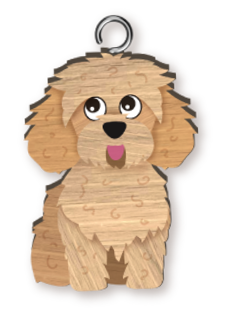 Handmade Cavoodle Keyring