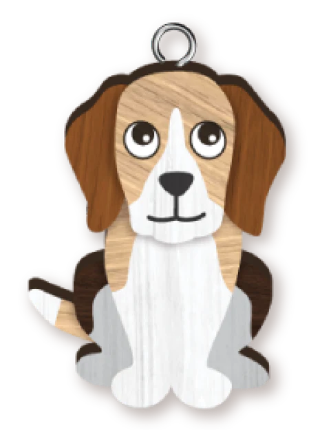 Handmade Beagle Keyring