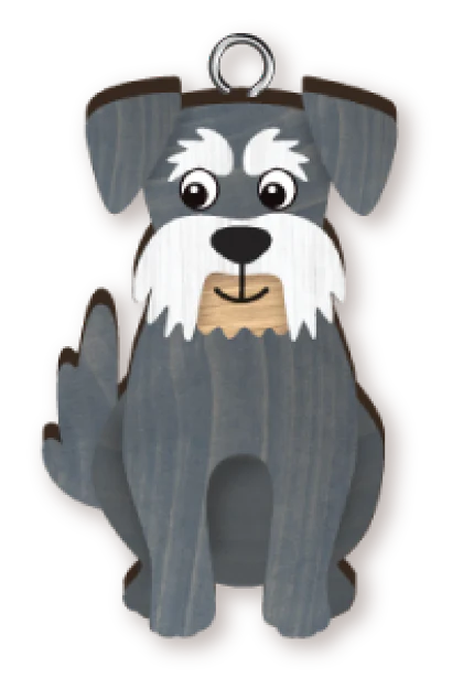 Handmade Schnauzetr Keyring