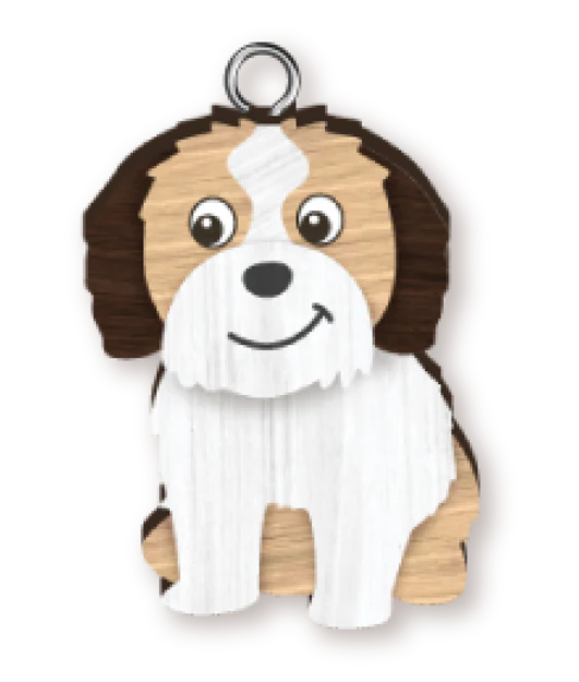 Handmade Shih Tzu Keyring
