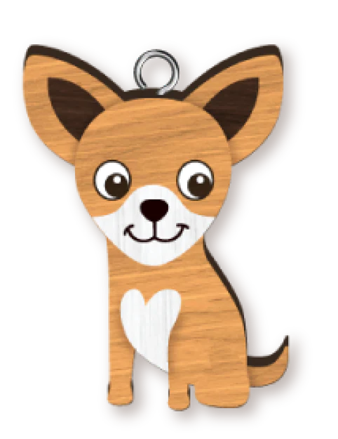 Handmade Chihuhua Keyring