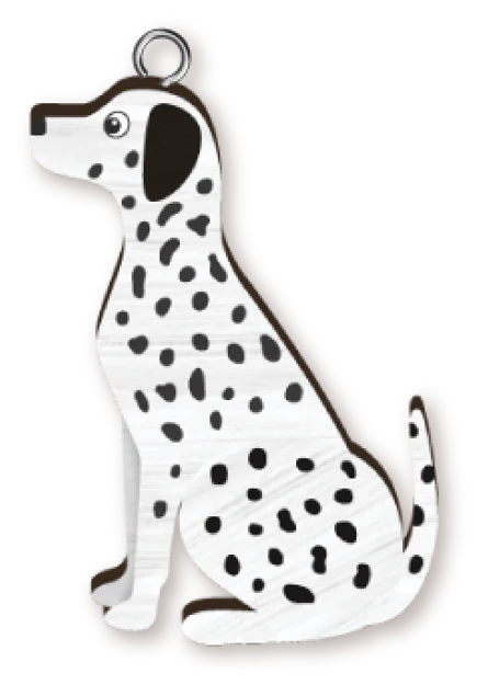 Handmade Dalmatian Keyring