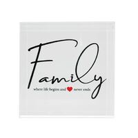 Family Crystal Block