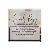 Serenity Prayer Crystal Block