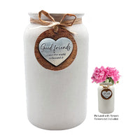 Heart Felt Vase Good Friends