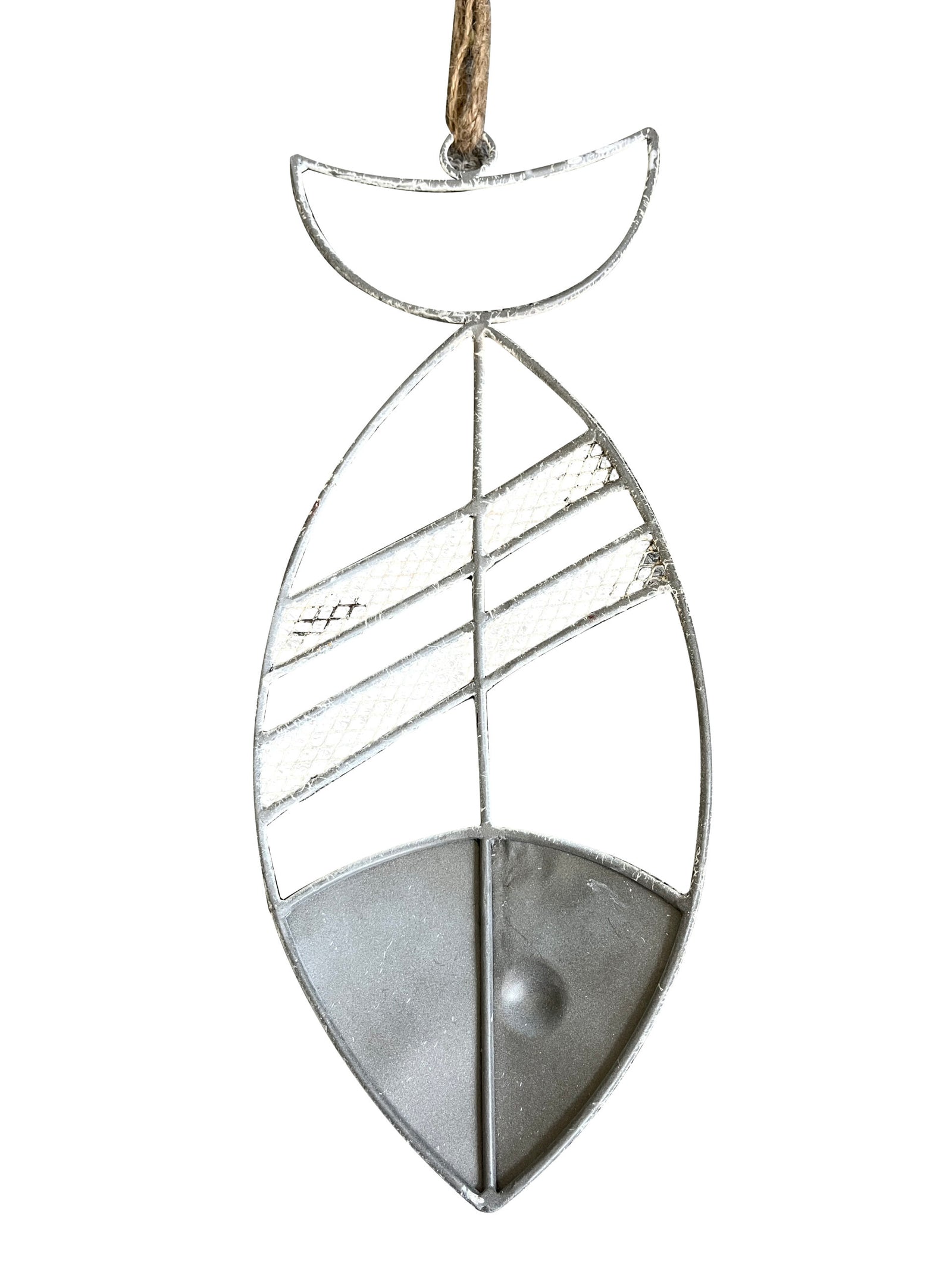 Hanging Fish Wall Decore With Rope 15.5x2.5