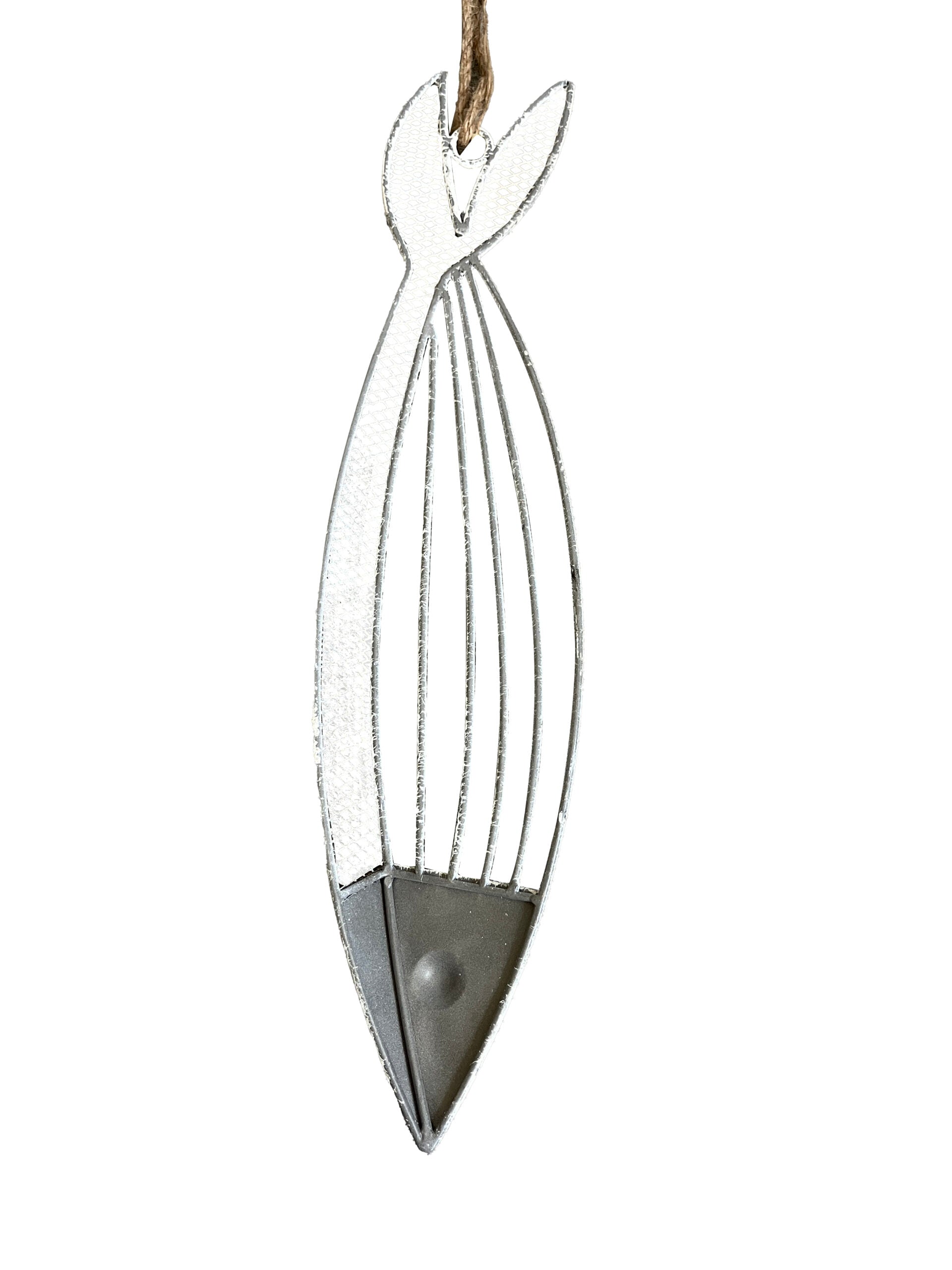 Hanging Fish Wall Decore with Rope 12x3x5.2cm