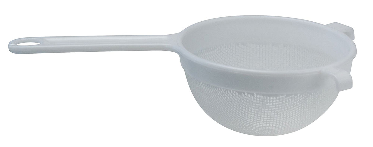 White Plastic Mesh Strainer 10cm