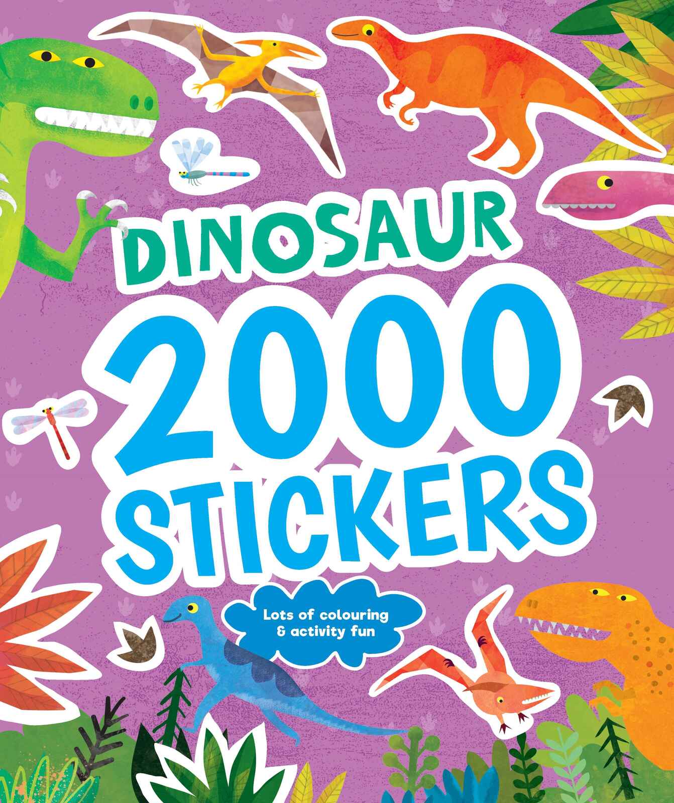 2000 Stickers Dinosaur Book