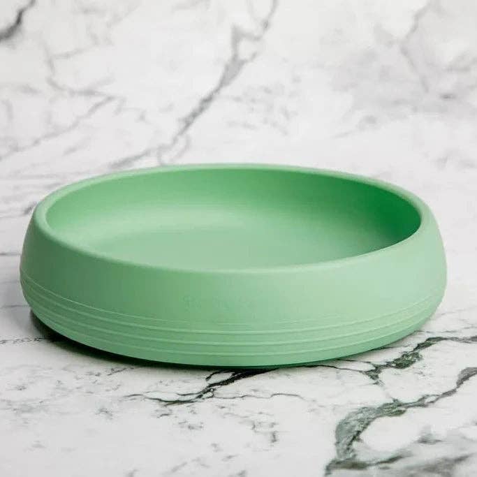 Suckie Scoop Silicone Suction Plate: Blue Lemonade
