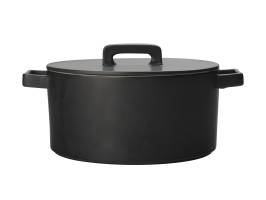 Maxwell and Williams Epicurious Round Casserole 1.3l Black