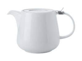 Maxwell and Williams White Basic Teapot with infuser 600ml Gift Boxed