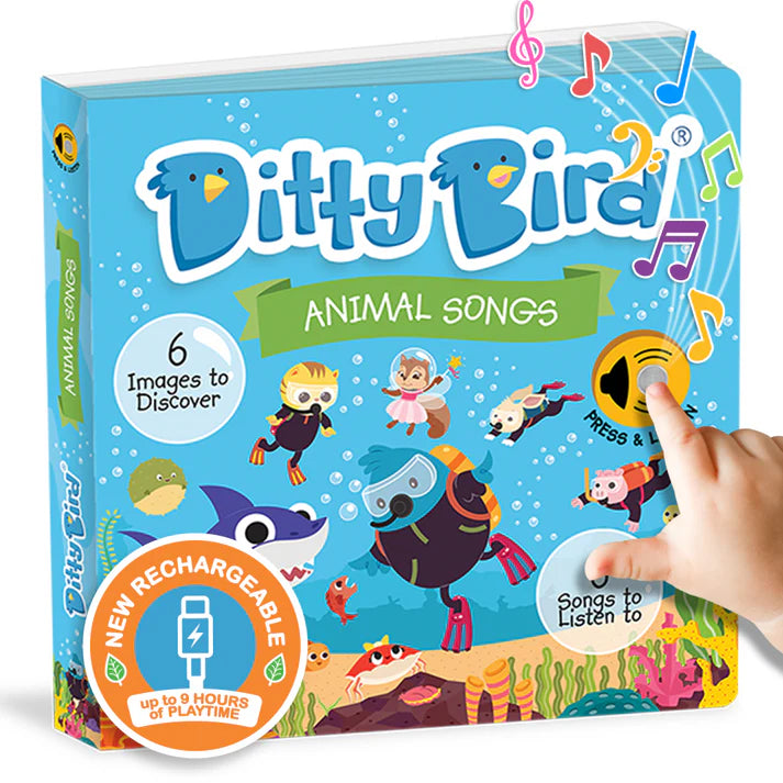 Ditty Bird Animal Songs Rechargeable Press And Listen