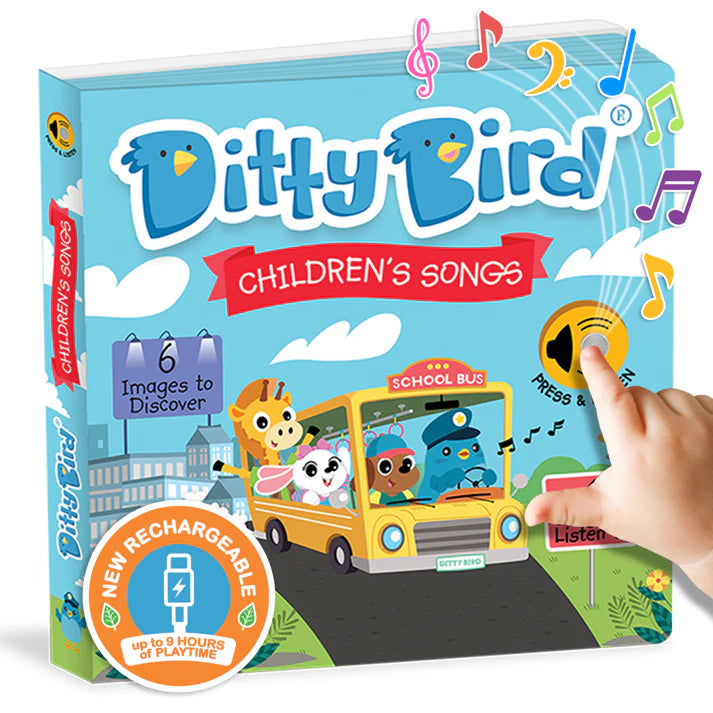 Ditty Bird Children&#39;s Songs Rechargeable Press And Listen
