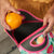 Neoprene Lunch Bag Camellias Mint