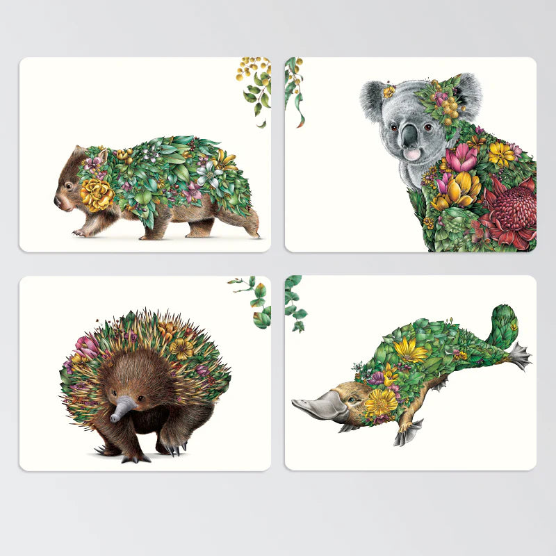 Marini Ferlazzo Placemat Set of 4 Australian Bushwalk